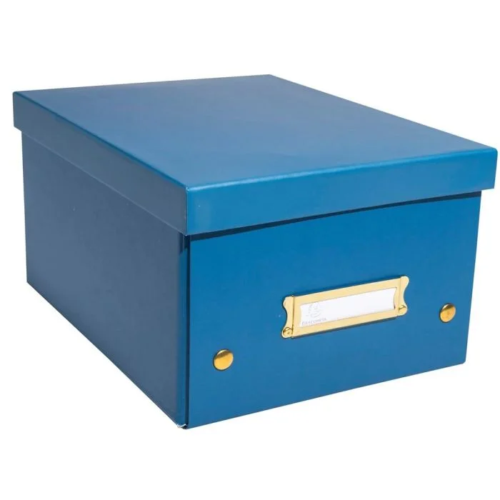 Boite de rangement A5+ - Bleu France EXACOMPTA Néo Déco 62252E