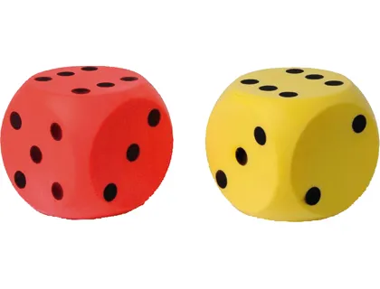 Dé plastico rototech soft en mousse numeroté 15,5x15,5cm 135g