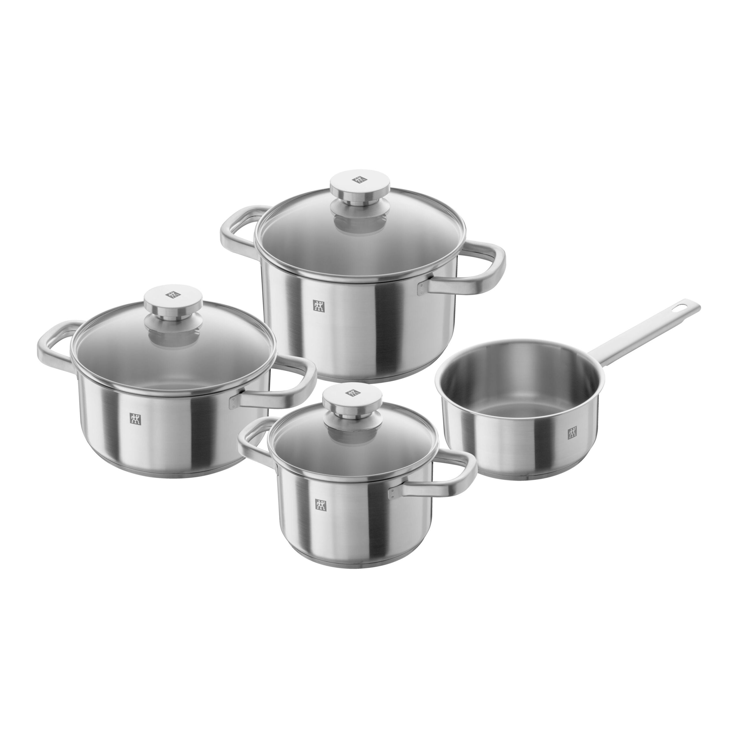 Set de casseroles, 4-pcs, Inox 18/10