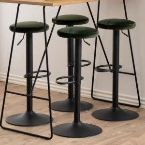 Tabouret de bar Finley - vert foncé