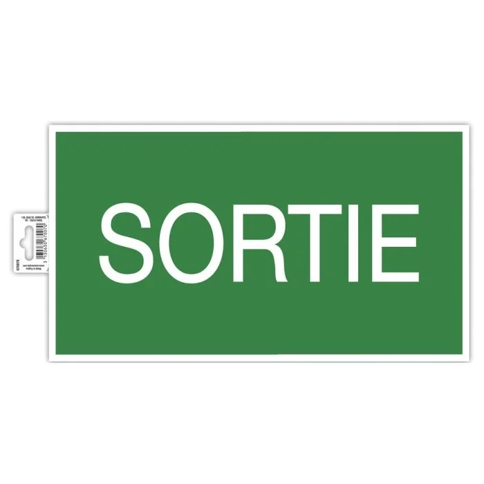 Sortie - Panneau adhésif 35 x 20 cm - Vert EXACOMPTA