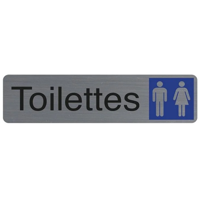 Toilettes Homme / Femme - Plaque adhésive de signalisation EXACOMPTA 67151E
