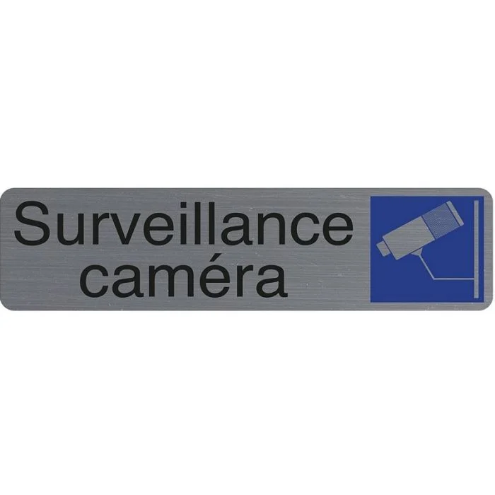 Surveillance Caméra - Plaque adhésive de signalisation EXACOMPTA 67153E