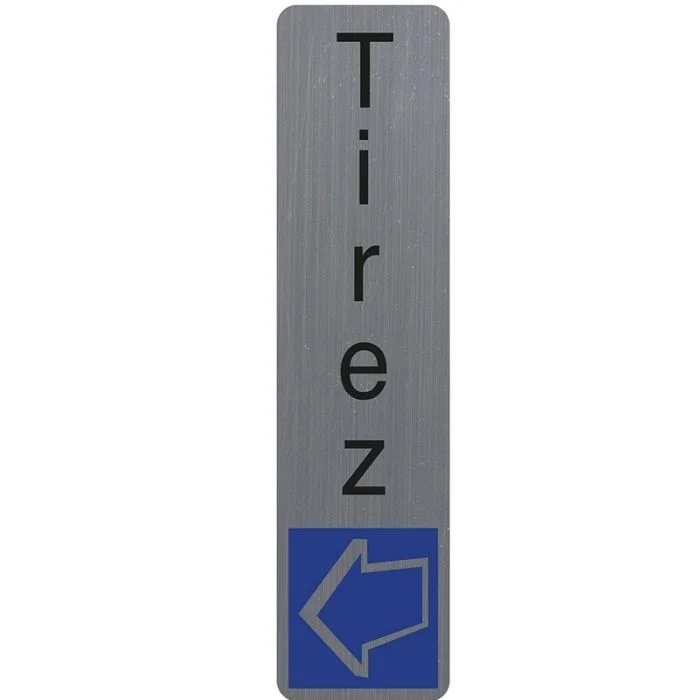 TIREZ - Plaque verticale adhésive de signalisation EXACOMPTA 67158E