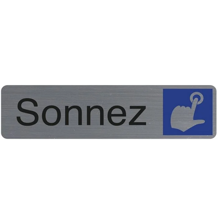 Sonnez - Plaque adhésive de signalisation EXACOMPTA 67162E