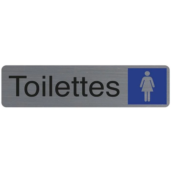Toilettes Femme - Plaque adhésive de signalisation EXACOMPTA 67163E