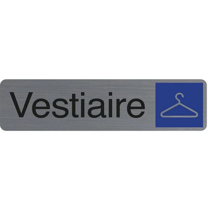 VESTIAIRE - Plaque adhésive de signalisation EXACOMPTA 67166E