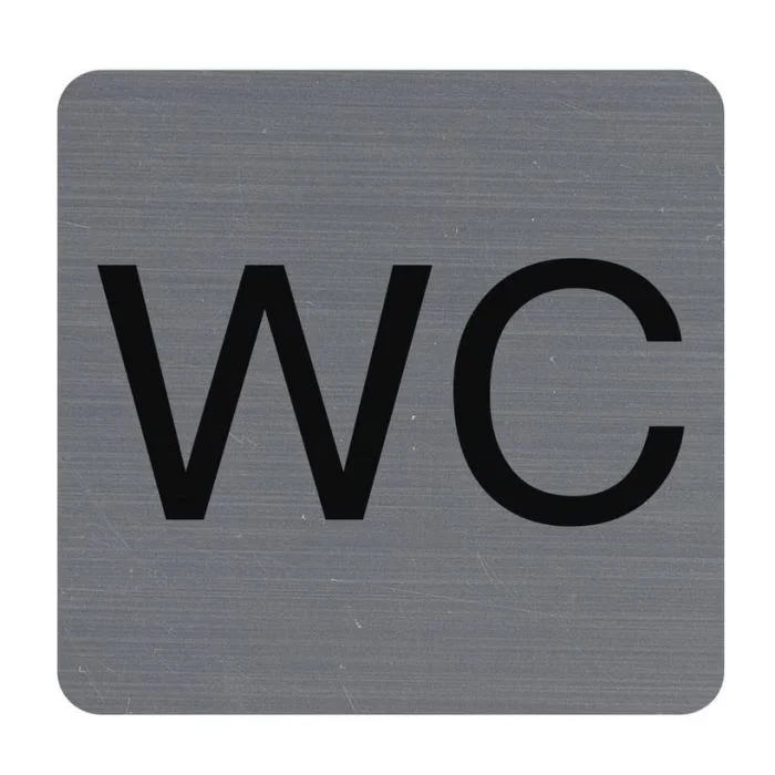 WC - Plaque adhésive de signalisation EXACOMPTA