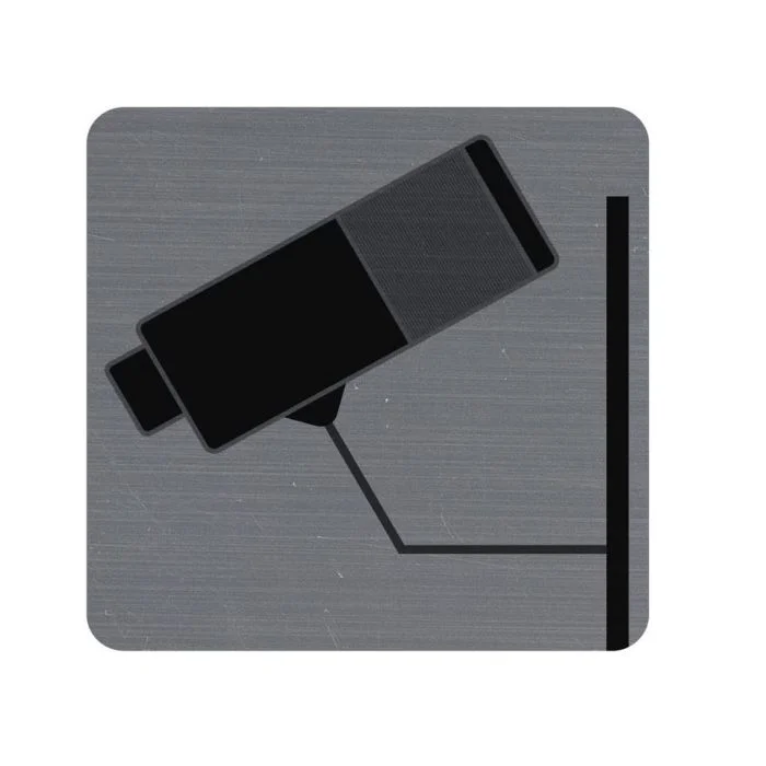 Surveillance Caméra - Plaque carrée de signalisation EXACOMPTA 67180E