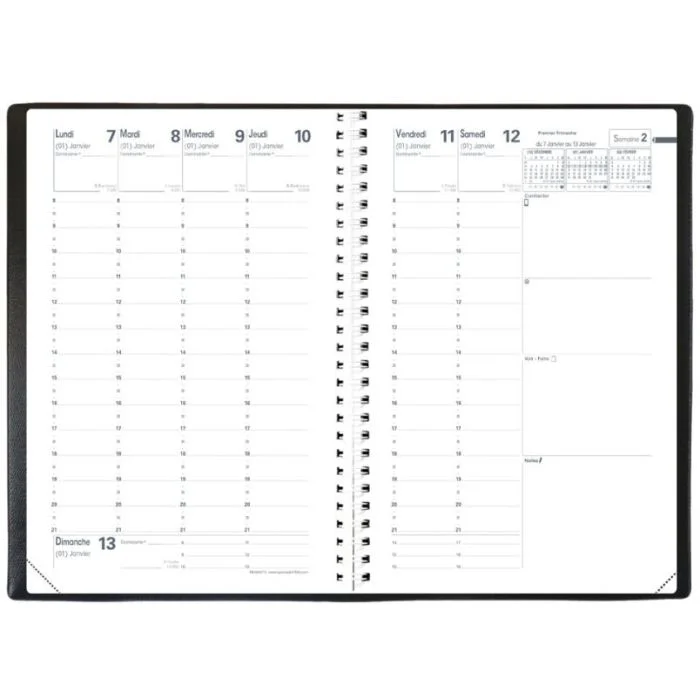 Agenda QUO VADIS 2026 Ministre S - 160 x 240 mm Semainier