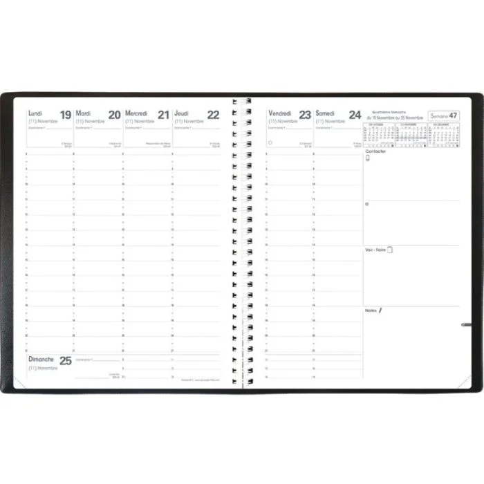 Agenda 2026 QUO VADIS Président S - 210 x 270 mm - Noir