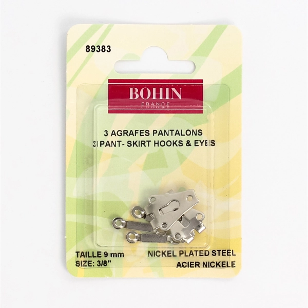 Agrafe pantalon italienne nickelée