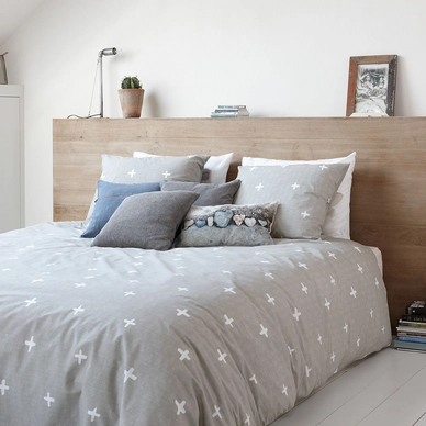 Parure de Lit Walra Jente Taupe Coton