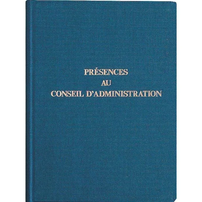 EXACOMPTA Registre Présence au Conseil d'administration