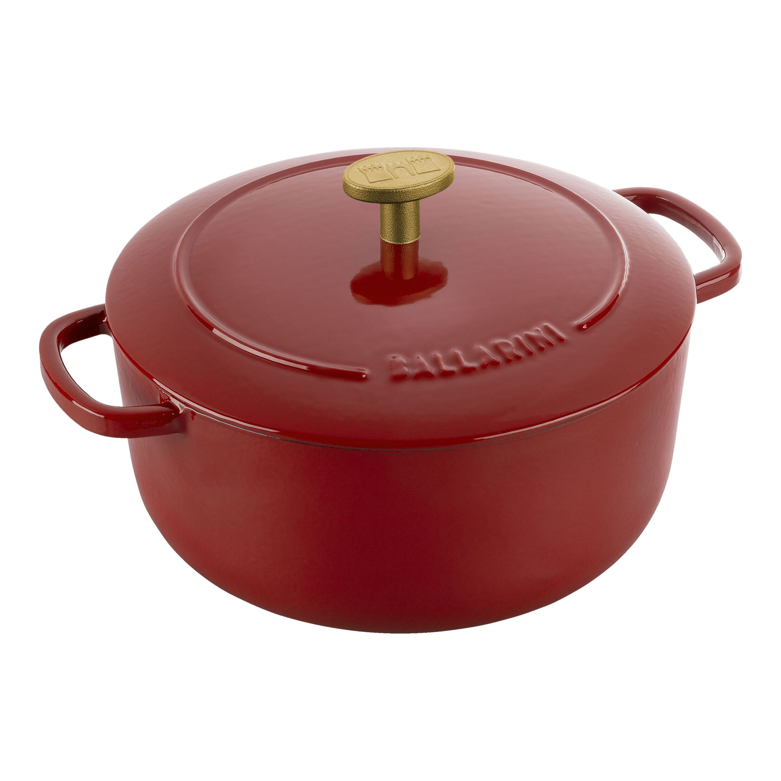 Cocotte 20 cm, Rond(e), Rouge, Fonte