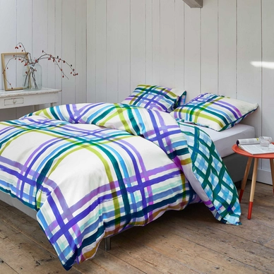 Parure de Lit Vanezza Jack Bleu Satin