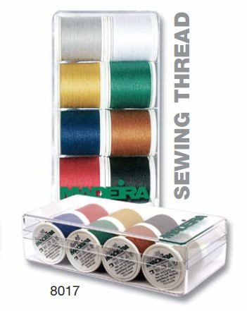 Boite de fils à coudre 8x400 m Aerofil Madeira