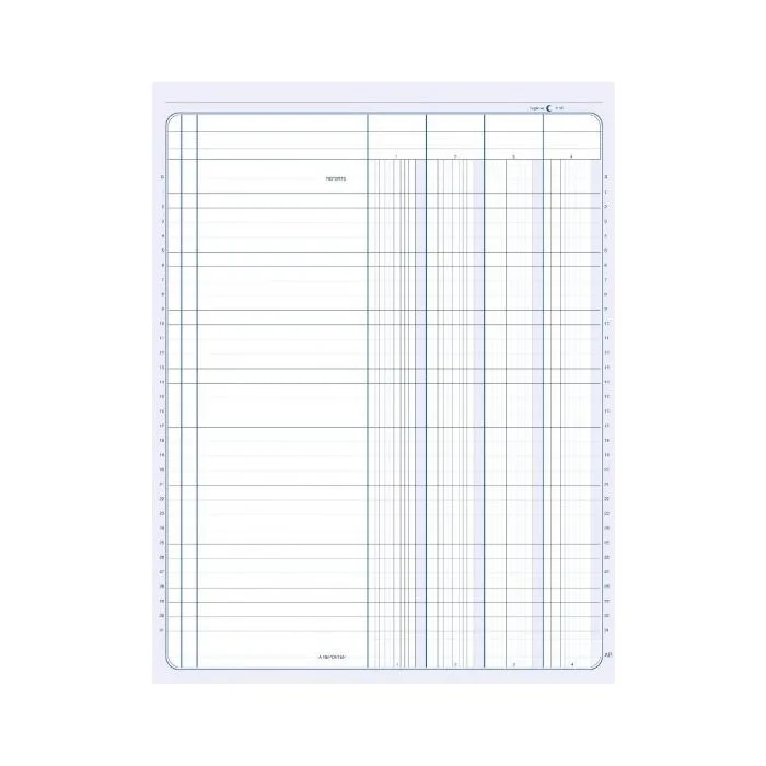 Journal Comptable 4 colonnes - 297 x 210 mm ELVE