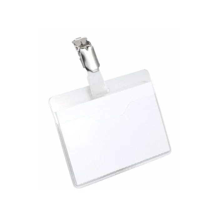 Badges avec clip et ouverture sur le haut DURABLE Lot de 25