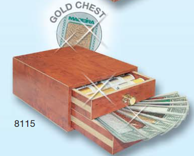 Coffret en bois pour bobines et sachets GOLD