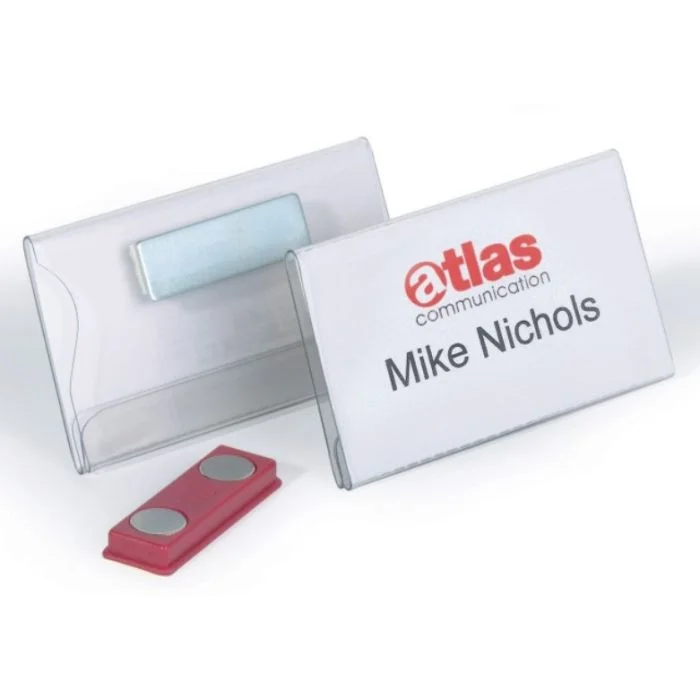 Badges à Aimant - 75 x 40 mm DURABLE Lot de 25