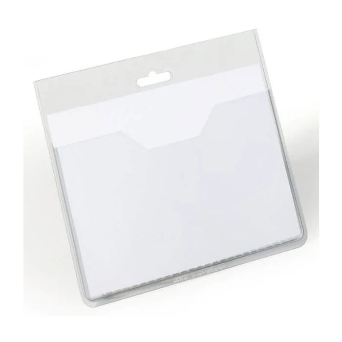 Lot de 20 Badges horizontaux sans clip - 90 x 60 mm DURABLE