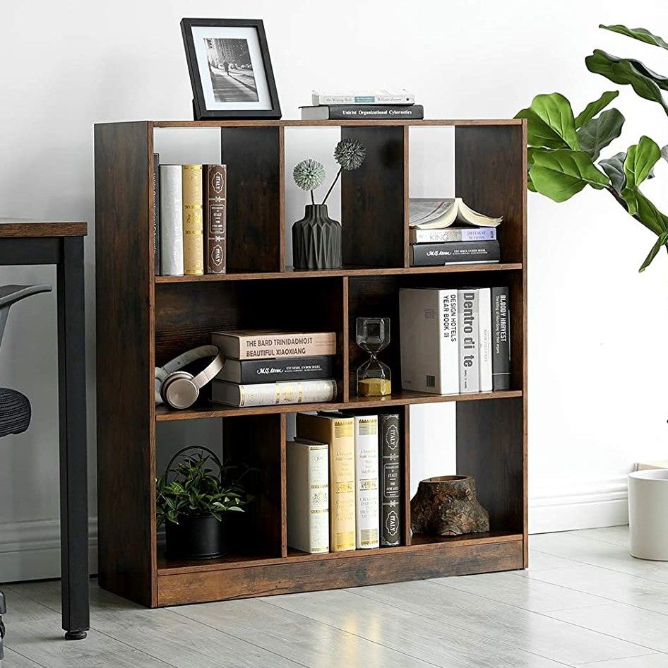 Bibliothèque Free industriel - brun