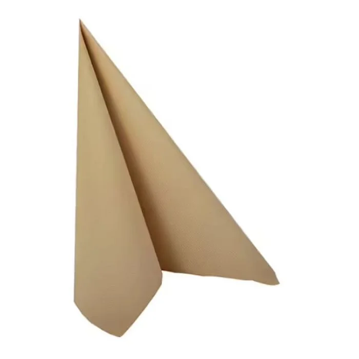 Serviettes en papier - Sable - 400 x 400 mm PAPSTAR ROYAL Collection Lot de 50