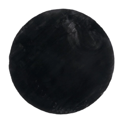 Tapis By-Boo Carpet Zena Round - Black (200 cm)