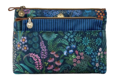 Trousse de Toilette Pip Studio Caryn Cosmetic Bag Combi Querida Velvet Dark Blue