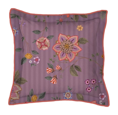 Coussin Décoratif Pip Studio Flores Bailando Purple (45 x 45 cm)