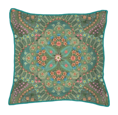 Coussin Décoratif Pip Studio Alfombra Green (45 x 45 cm)