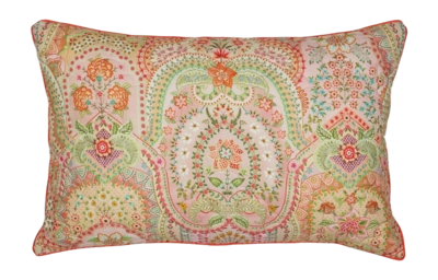 Coussin Décoratif Pip Studio Jabali Flower Quilted Rouge Corail (45 x 70 cm)