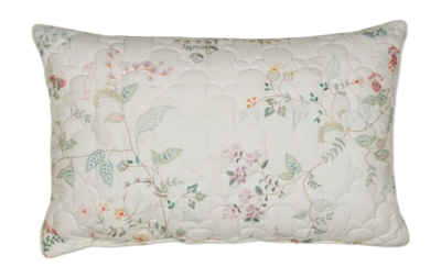 Coussin Décoratif Pip Studio Kili Flower Quilted Blanc (45 x 70 cm)