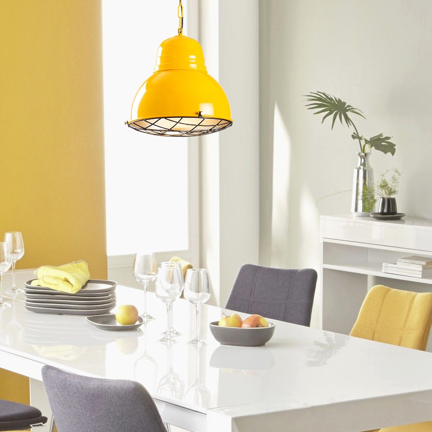 Opviq Lustre en fer | 31cm Diametre | 98cm Hauteur | Or jaune