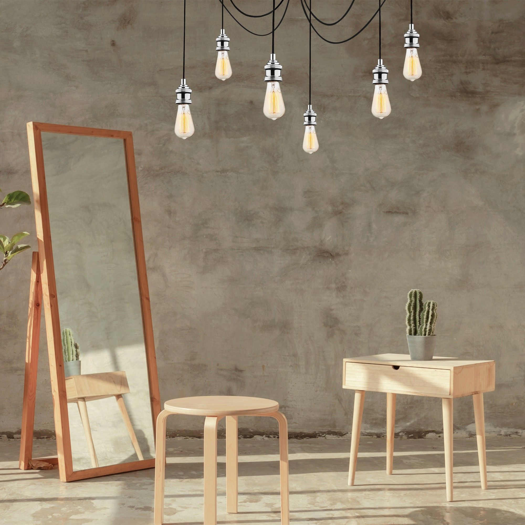 Opviq Chandelier | Corps en métal | 126cm Diamètre | 102cm Hauteur