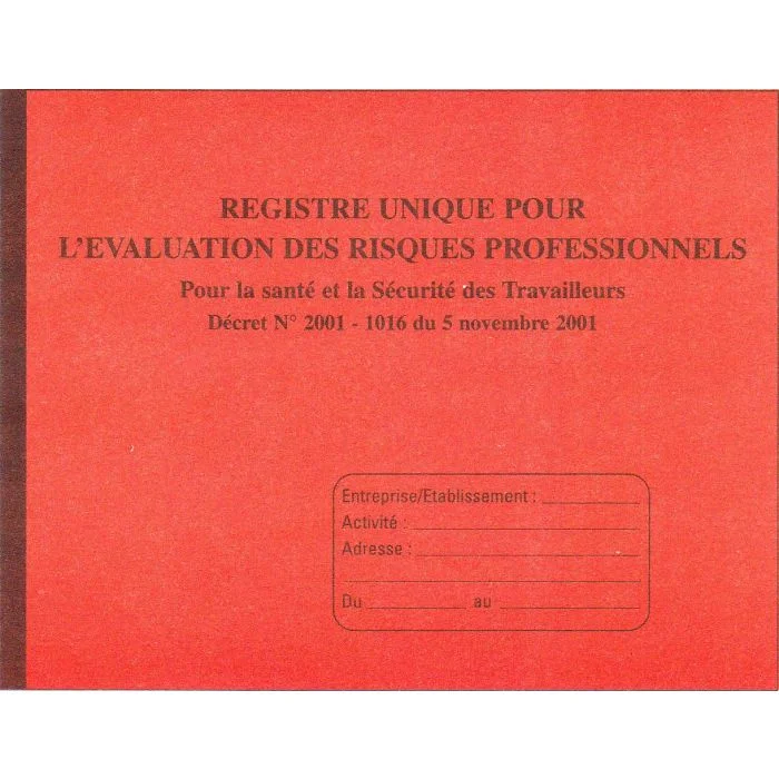 Registre Evaluation de risques professionnels (ERP) ELVE 9423