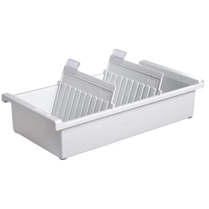 Bac pour 1300 fiches - Format A6 - Gris clair HAN