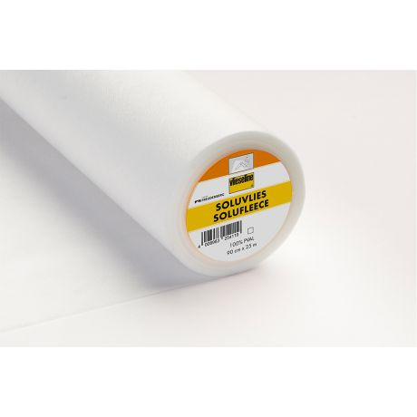 Soluvlies Vlieseline 90cm blanc ( rouleau de 25m)