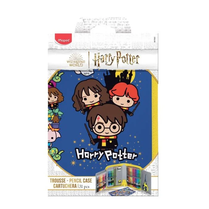 Étui scolaire Harry Potter Kids - Bleu - 31 pièces Maped