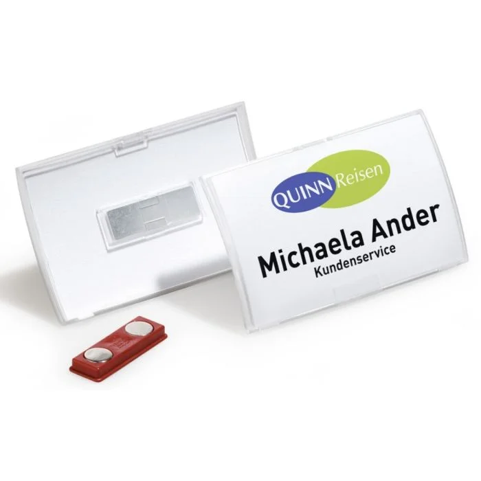 Lot de 10 Badges à Aimant - 40 x 75 mm DURABLE