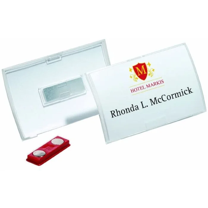 Badges à Aimant - 54 x 90 mm DURABLE Lot de 10