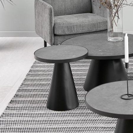 Table basse Sarina ø45cm - noir