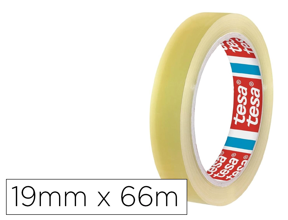 Adhesif tesa transparent qualite superieure sans solvant 19mmx66m