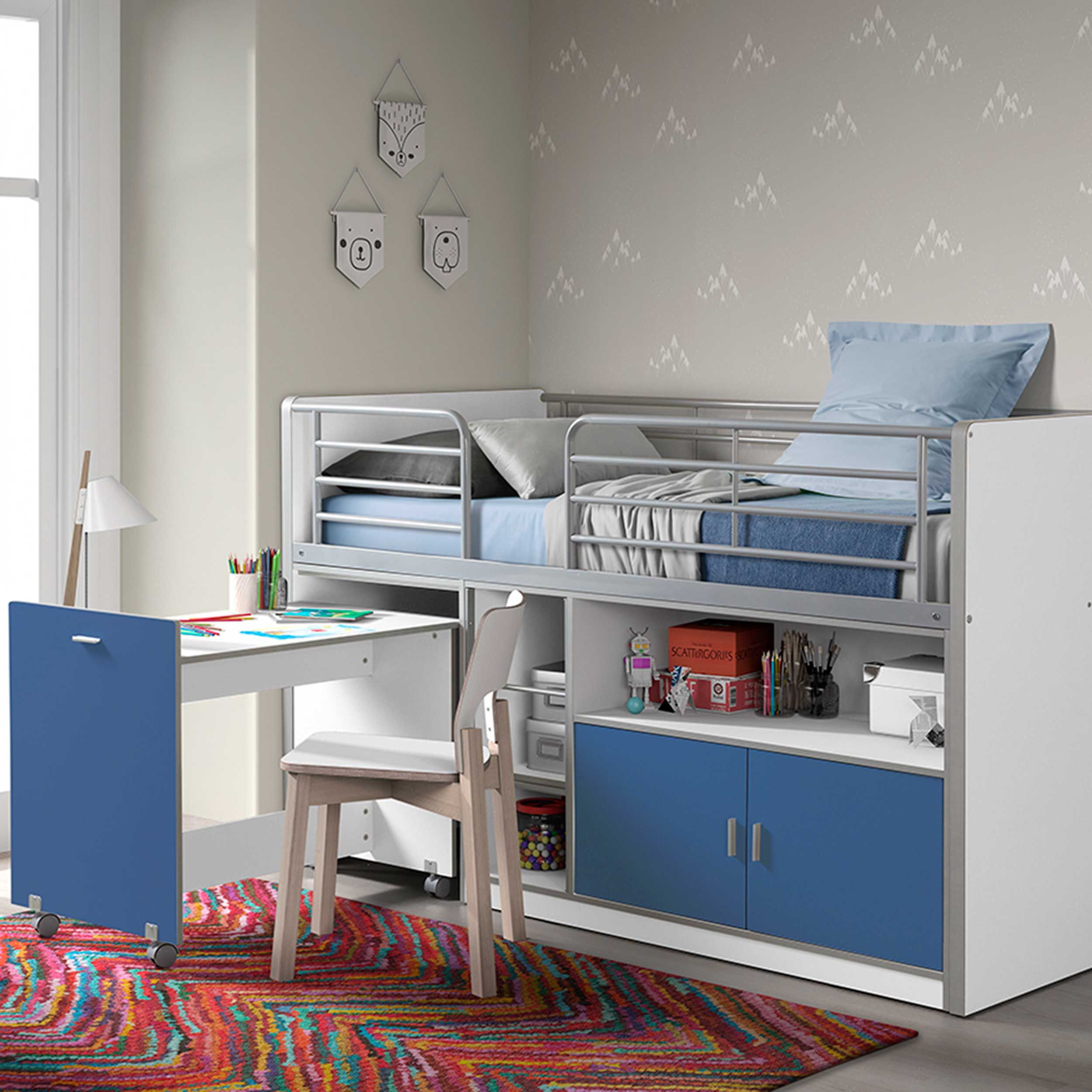 Lit combiné Bonny 91 - bleu