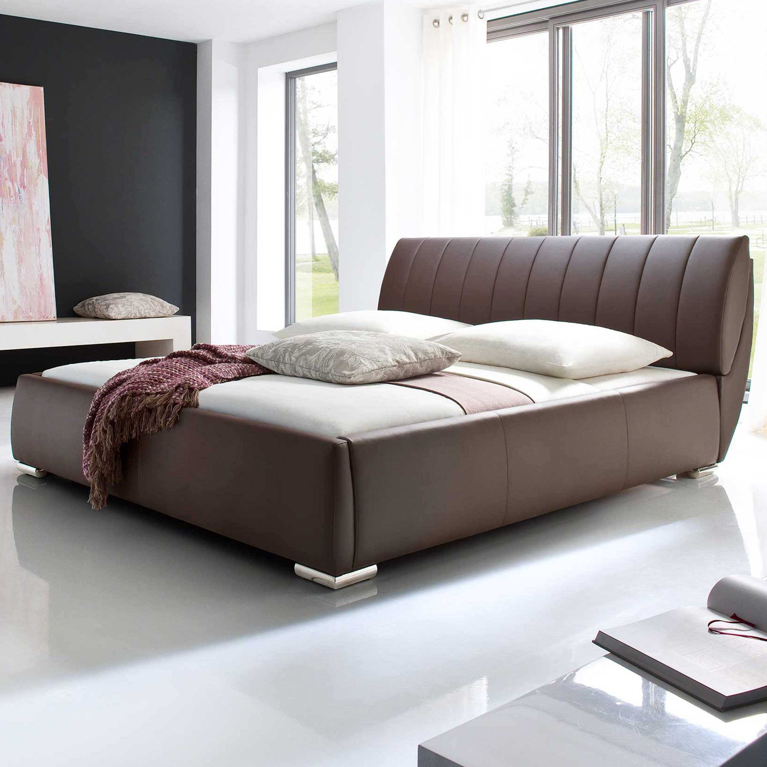 Lit coffre Davos 200x200 kingsize - brun