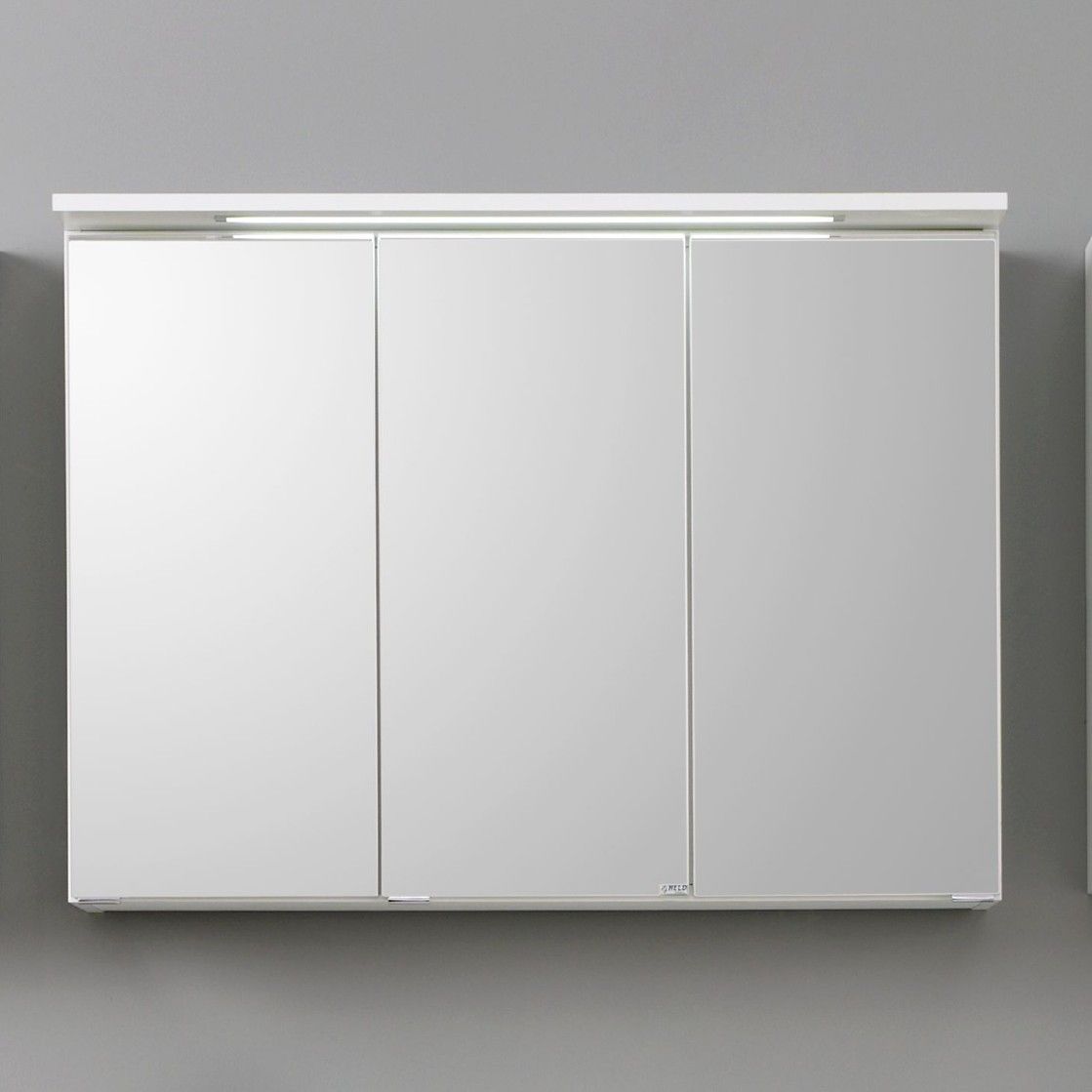 Armoire de toilette Bobbi 100cm modèle 1 3 portes & eclairage LED - blanc