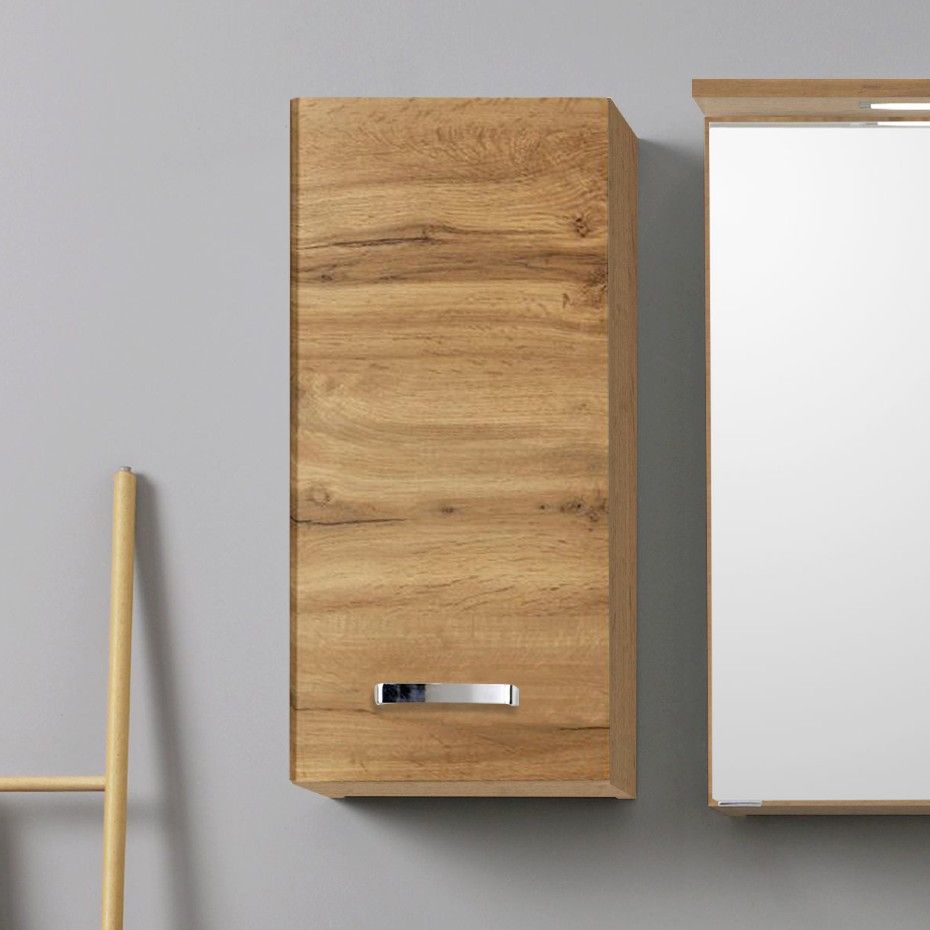 Armoire murale Bobbi 30cm 1 porte - chêne