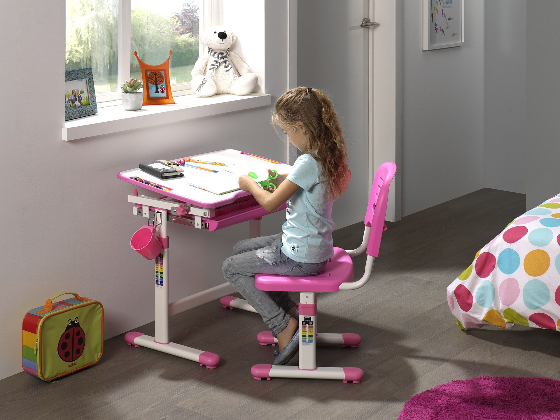 Bureau enfant Comfortline 201 - rose