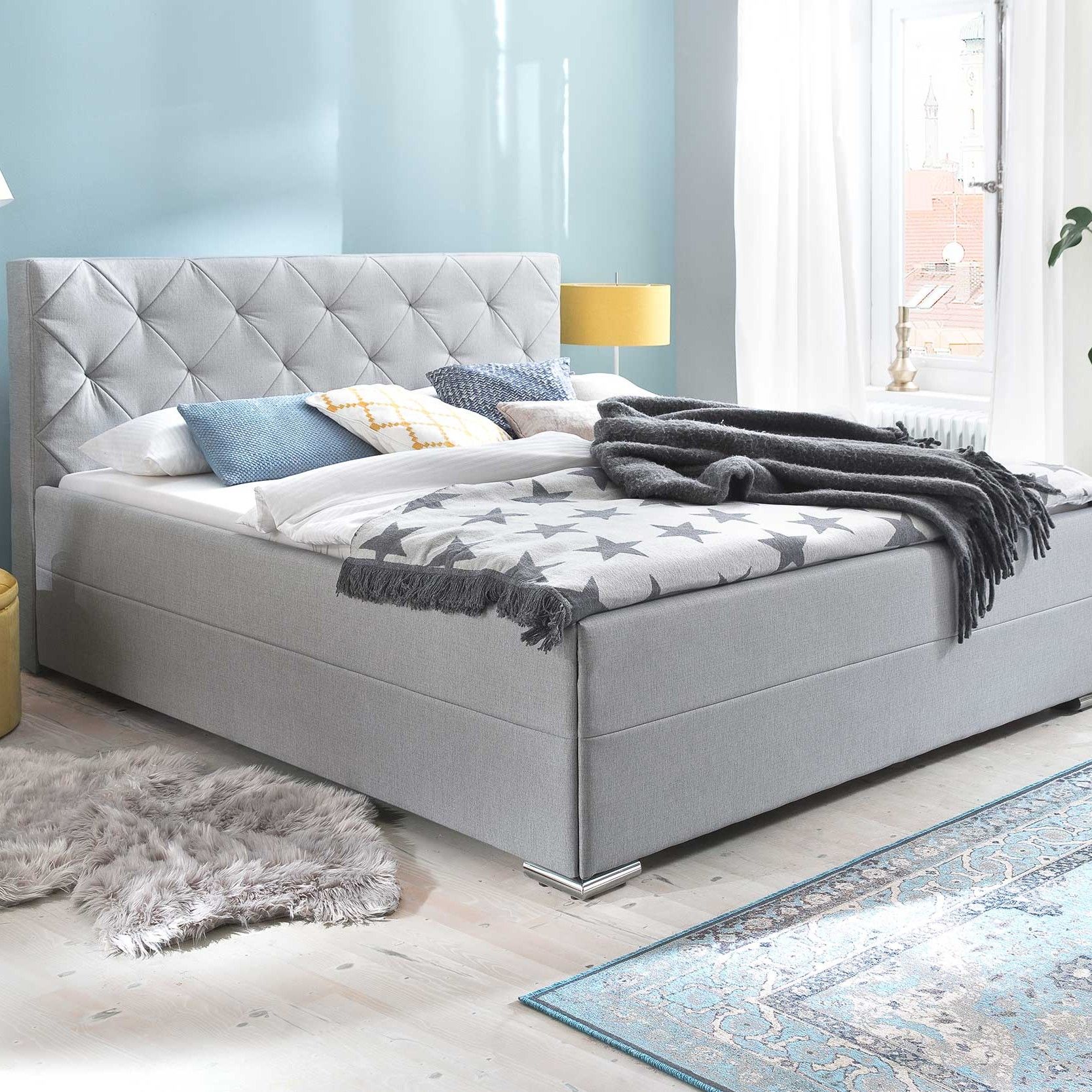 Lit Citris 180x200 - gris clair